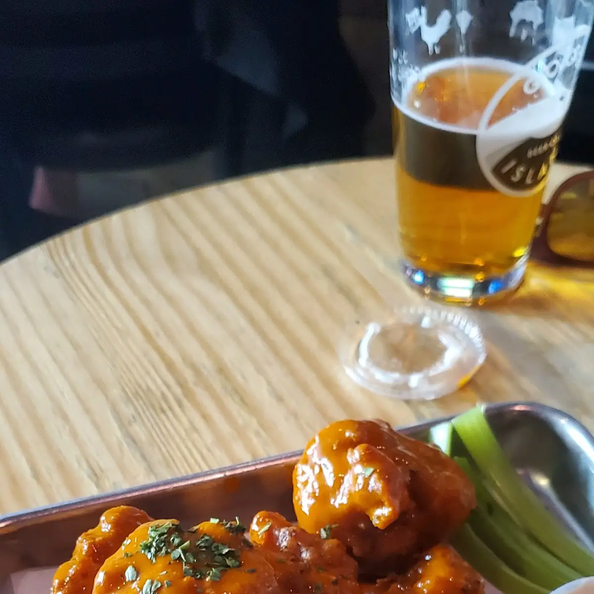 Cauliflower Tempura with Buffalo Sauce