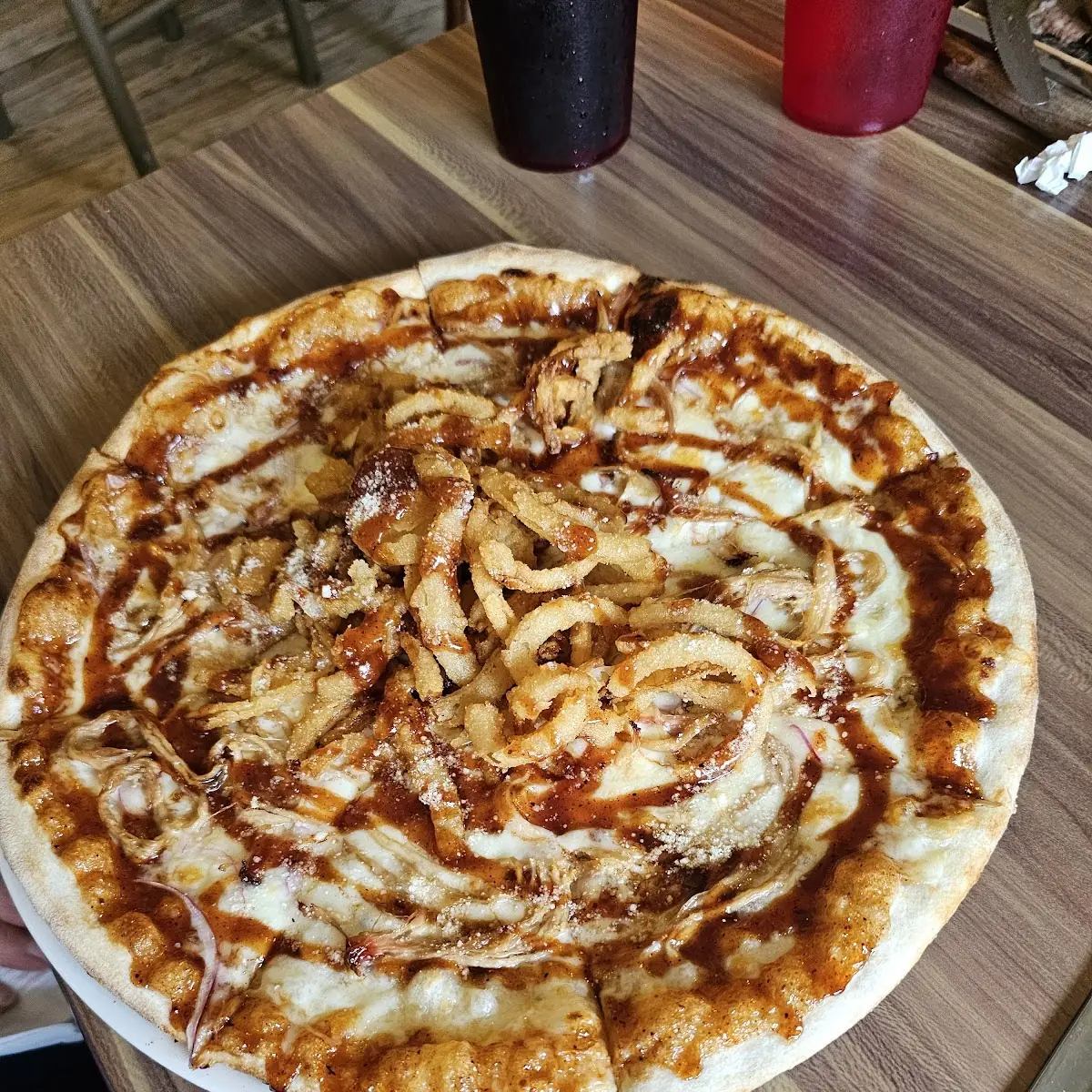 Honey Buffalo Chicken Pizza
