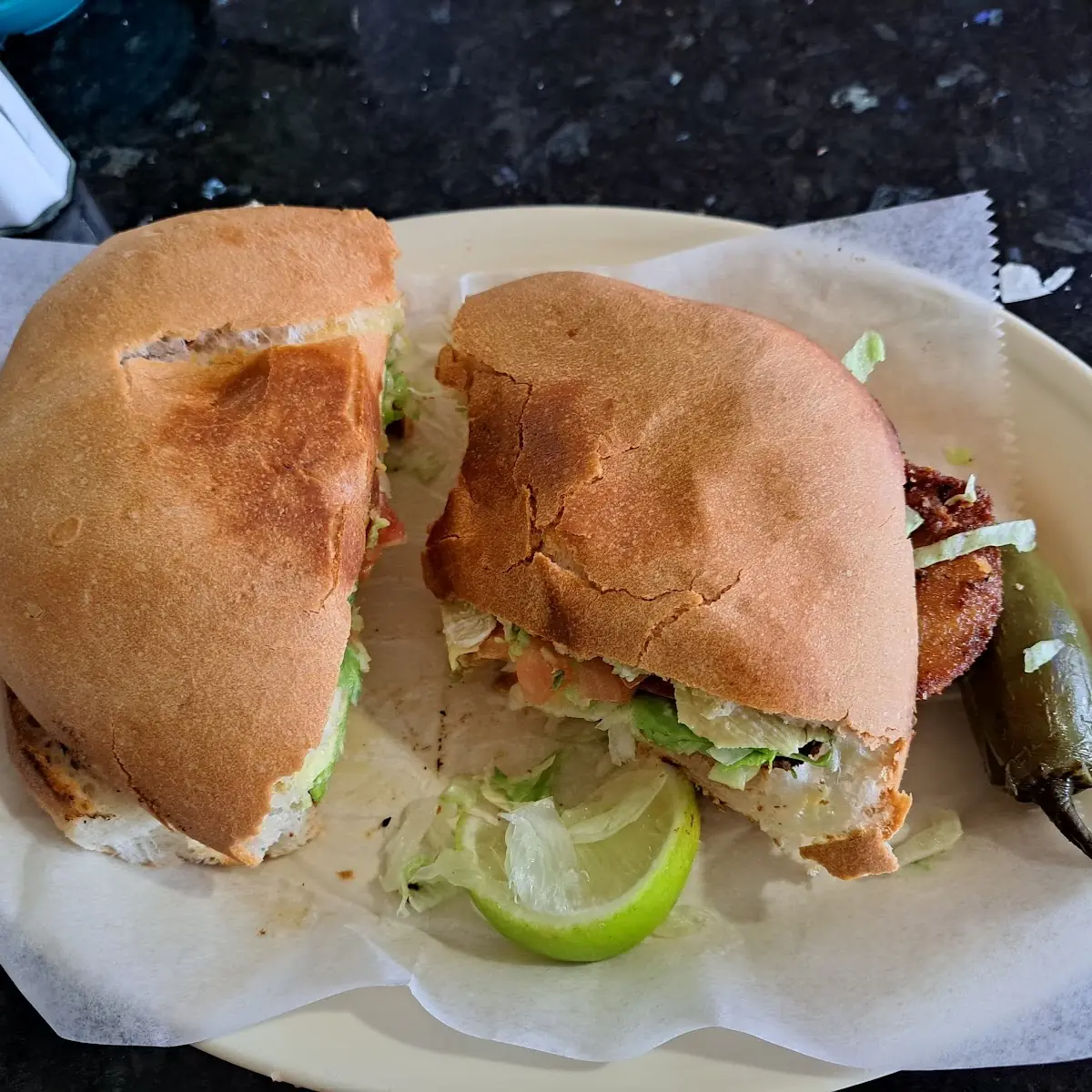 Torta Mexicana De Milanesa De Pollo