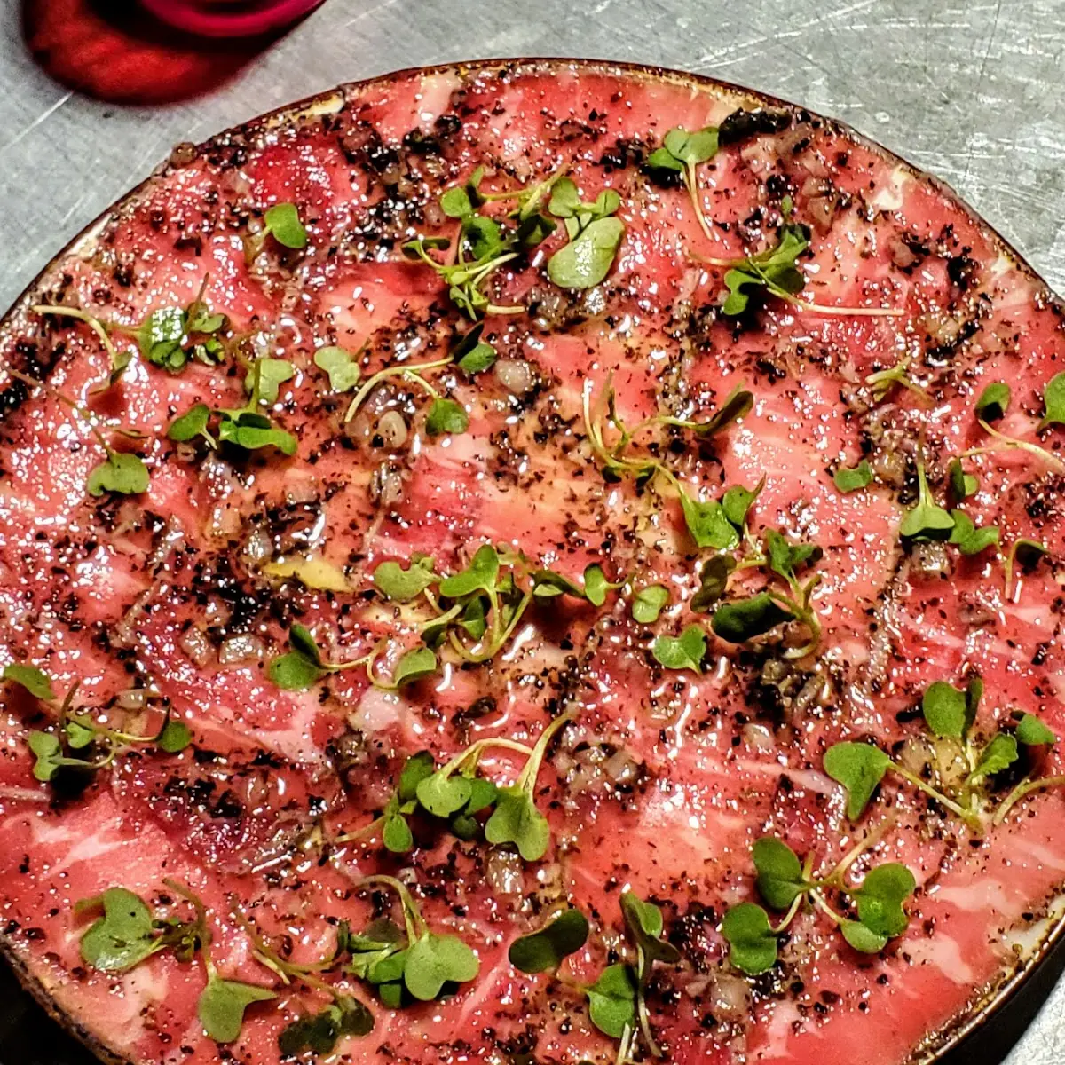 Charred Black Pepper Beef Carpaccio