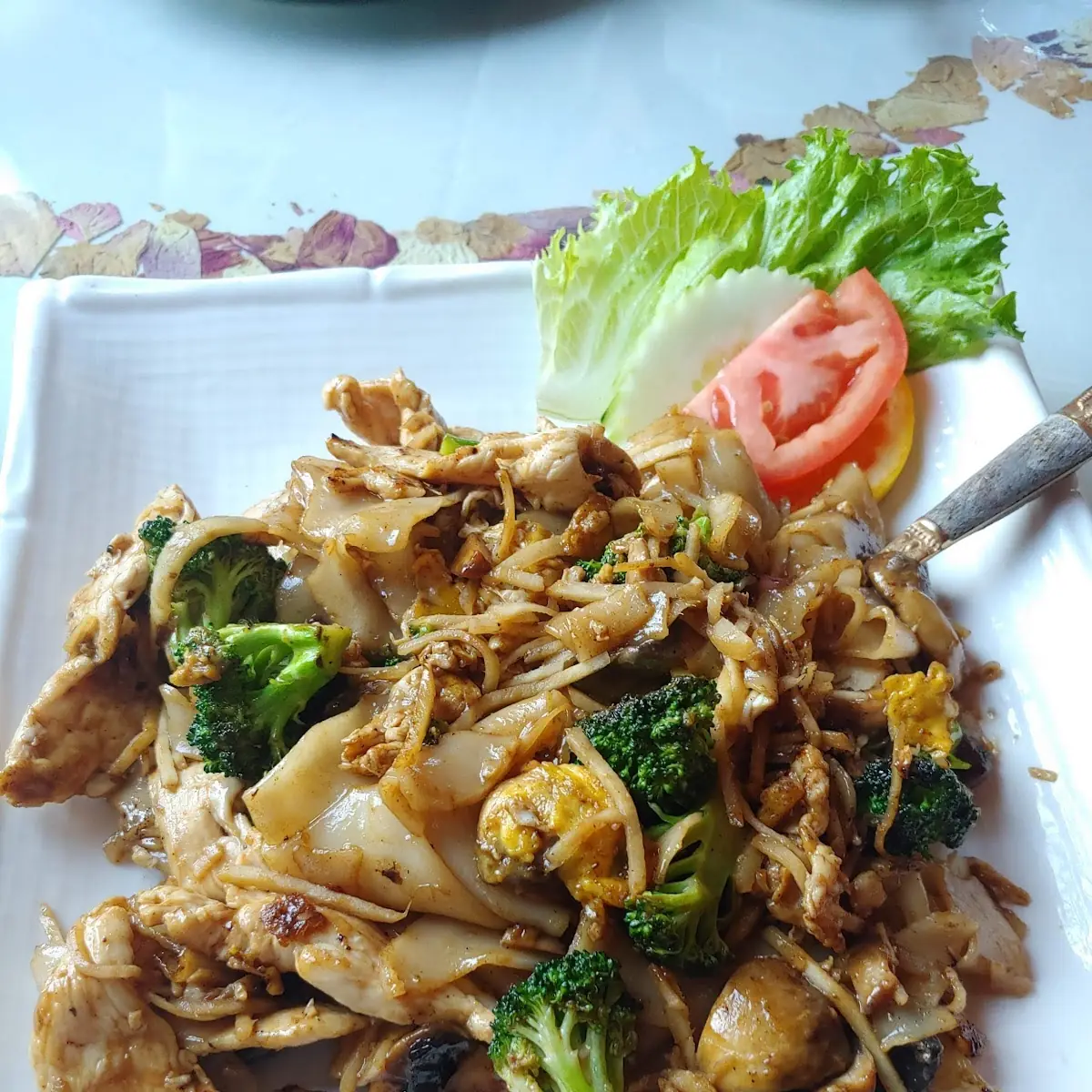 Pad See Ewe with Added Ginger