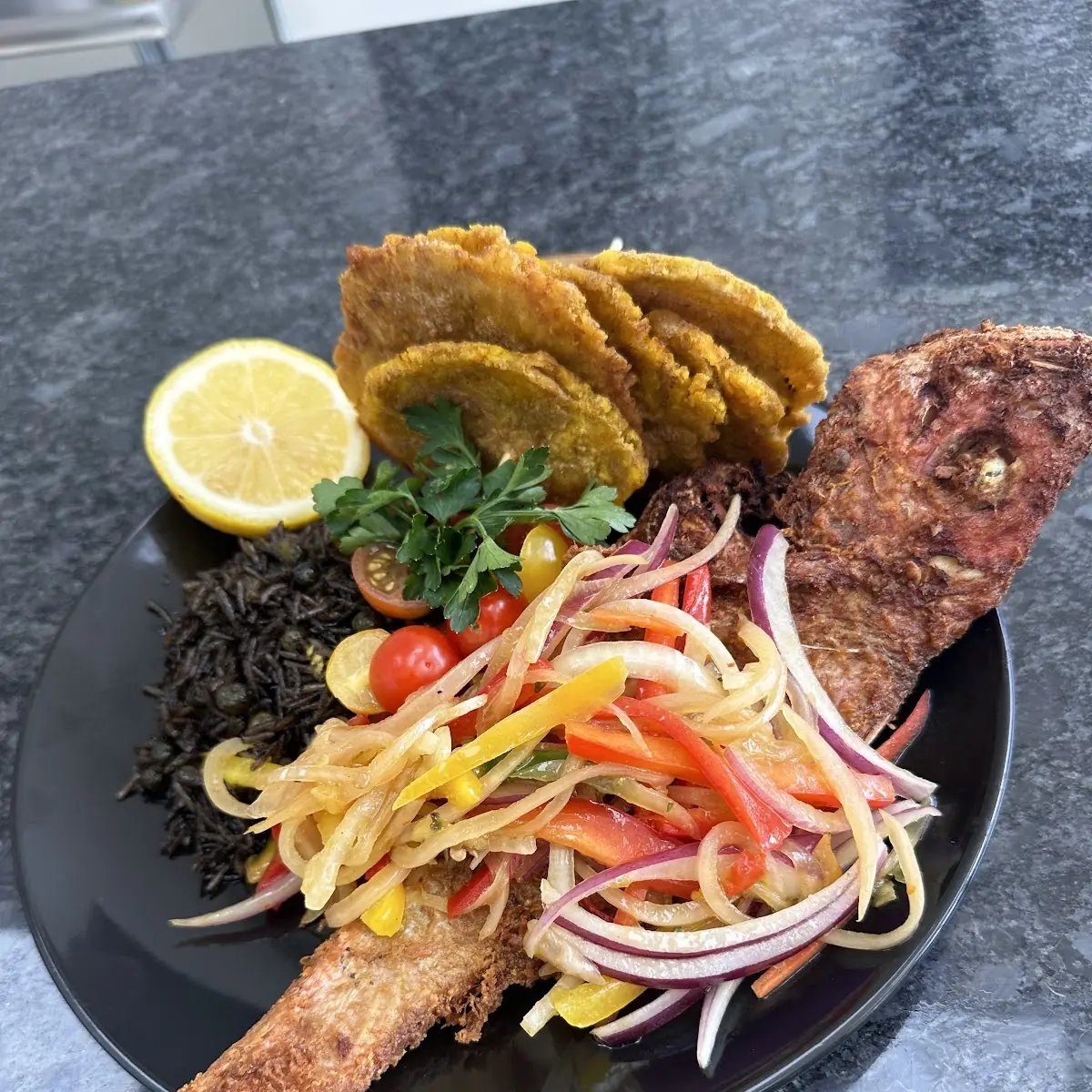 Haitian Fried Red Snapper