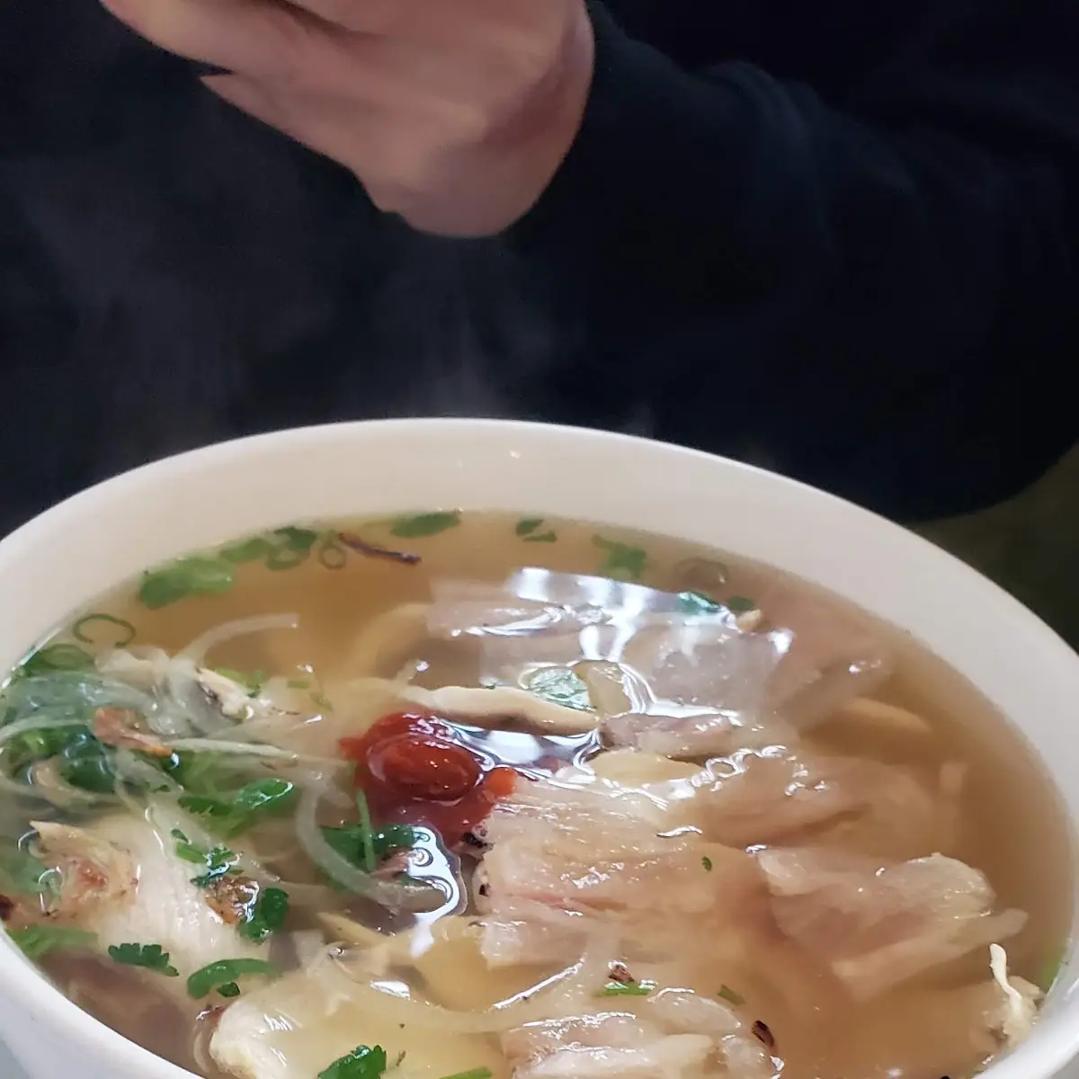 Chicken Pho with Ten Don