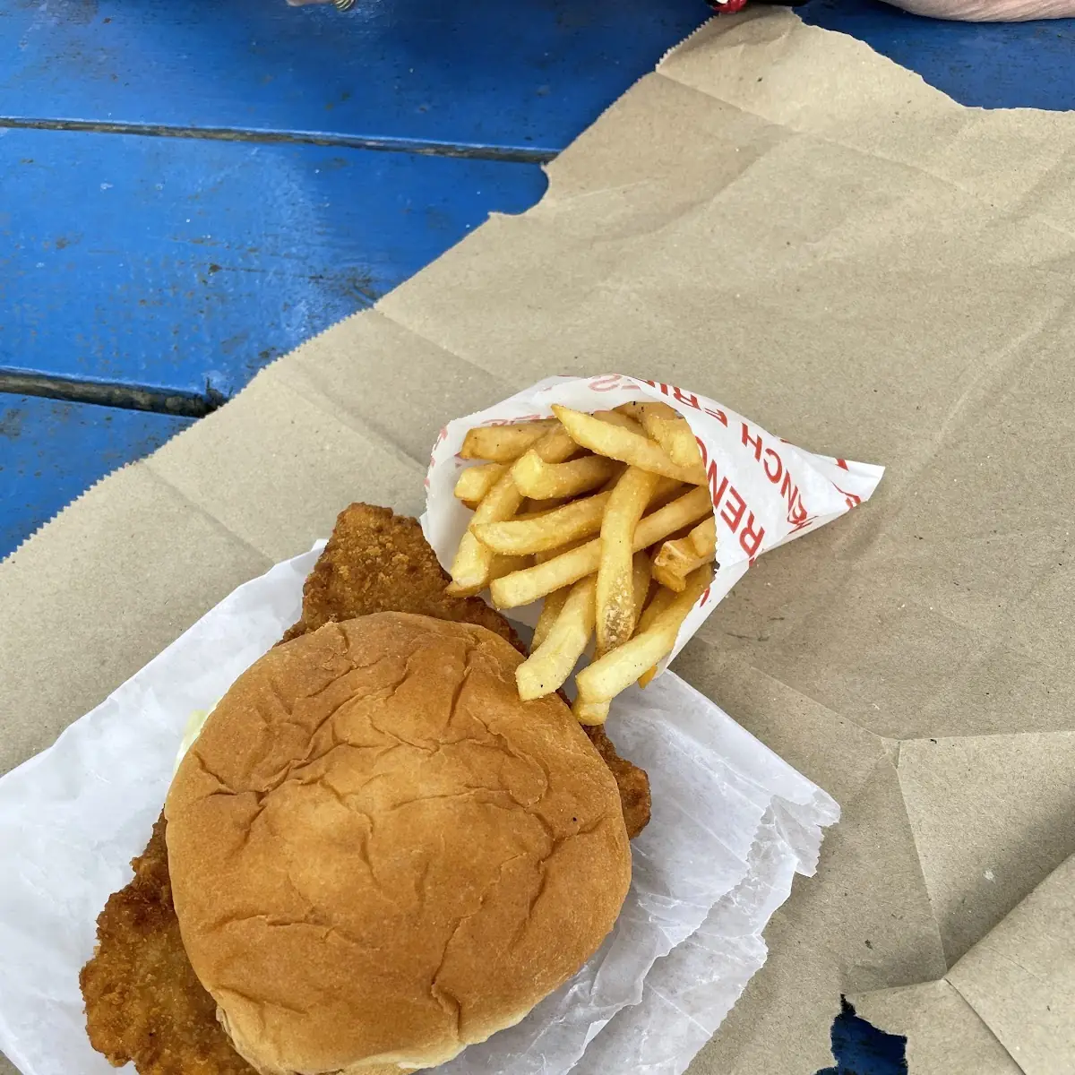 Sandwich and Fries