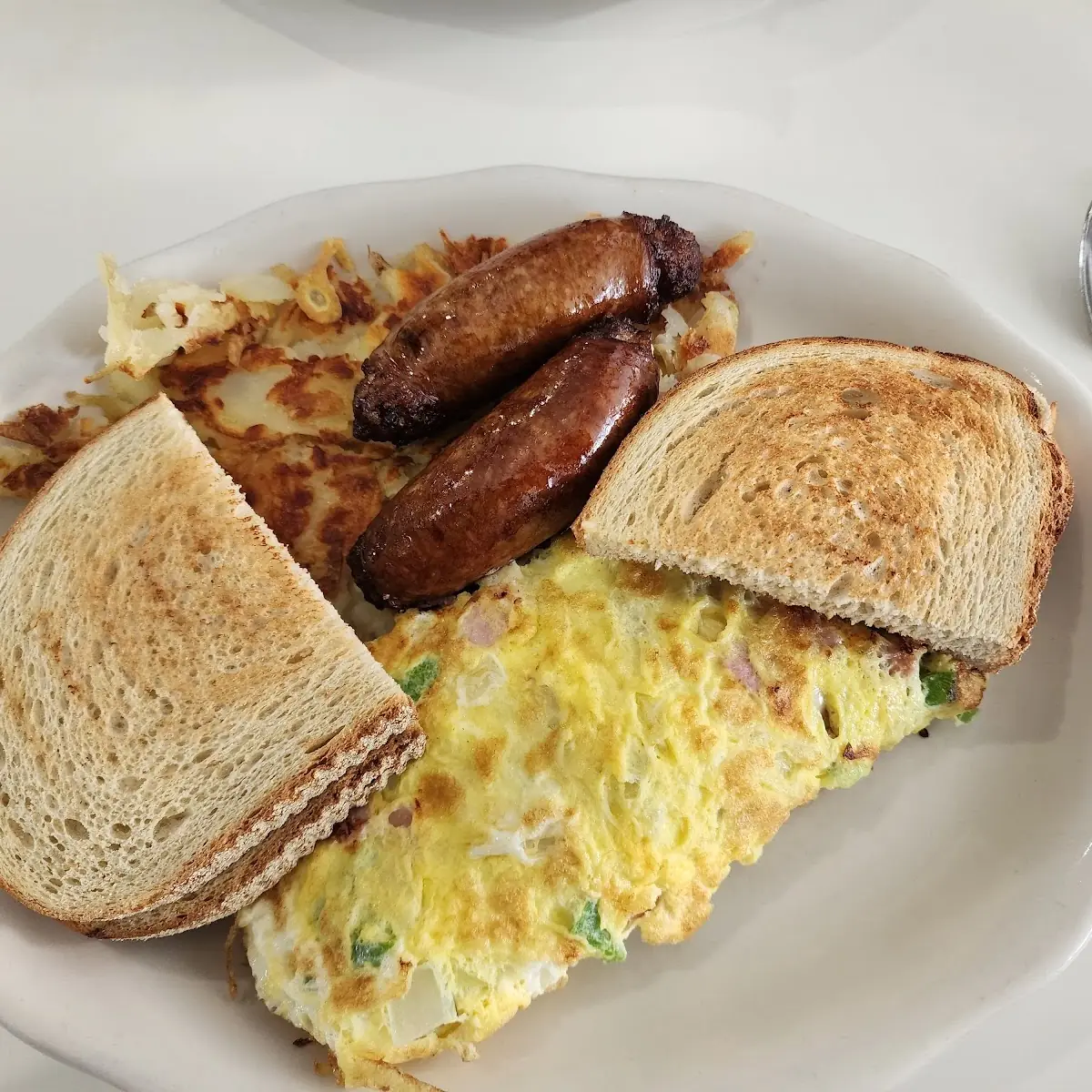 Western Omelette with Side of Sausage