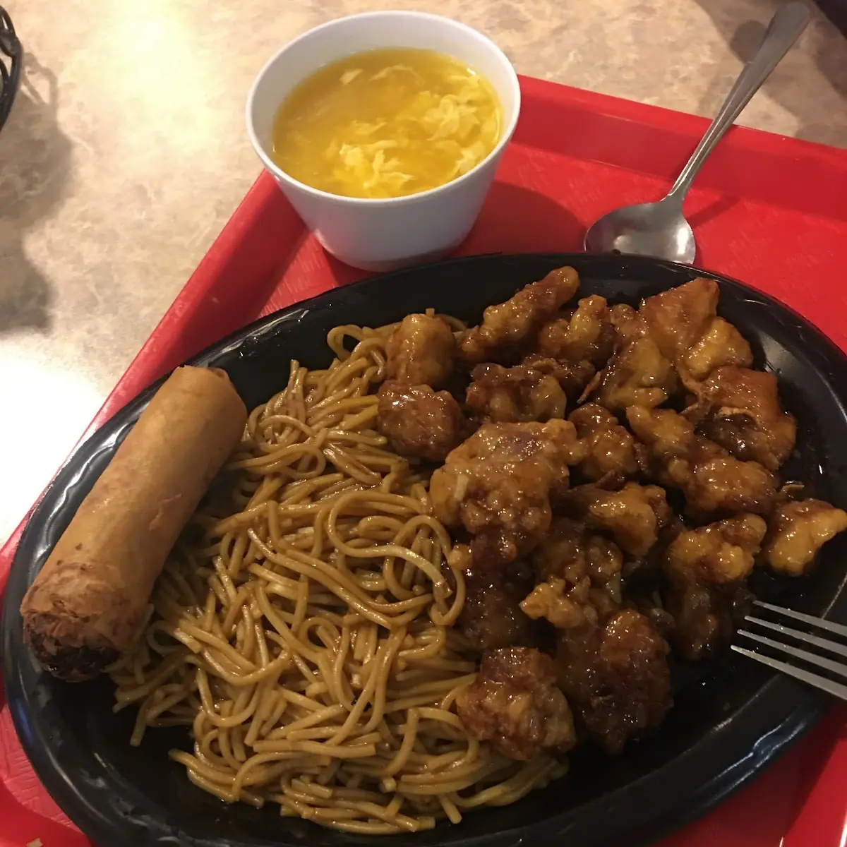 Orange Chicken Lo Mein Noodles