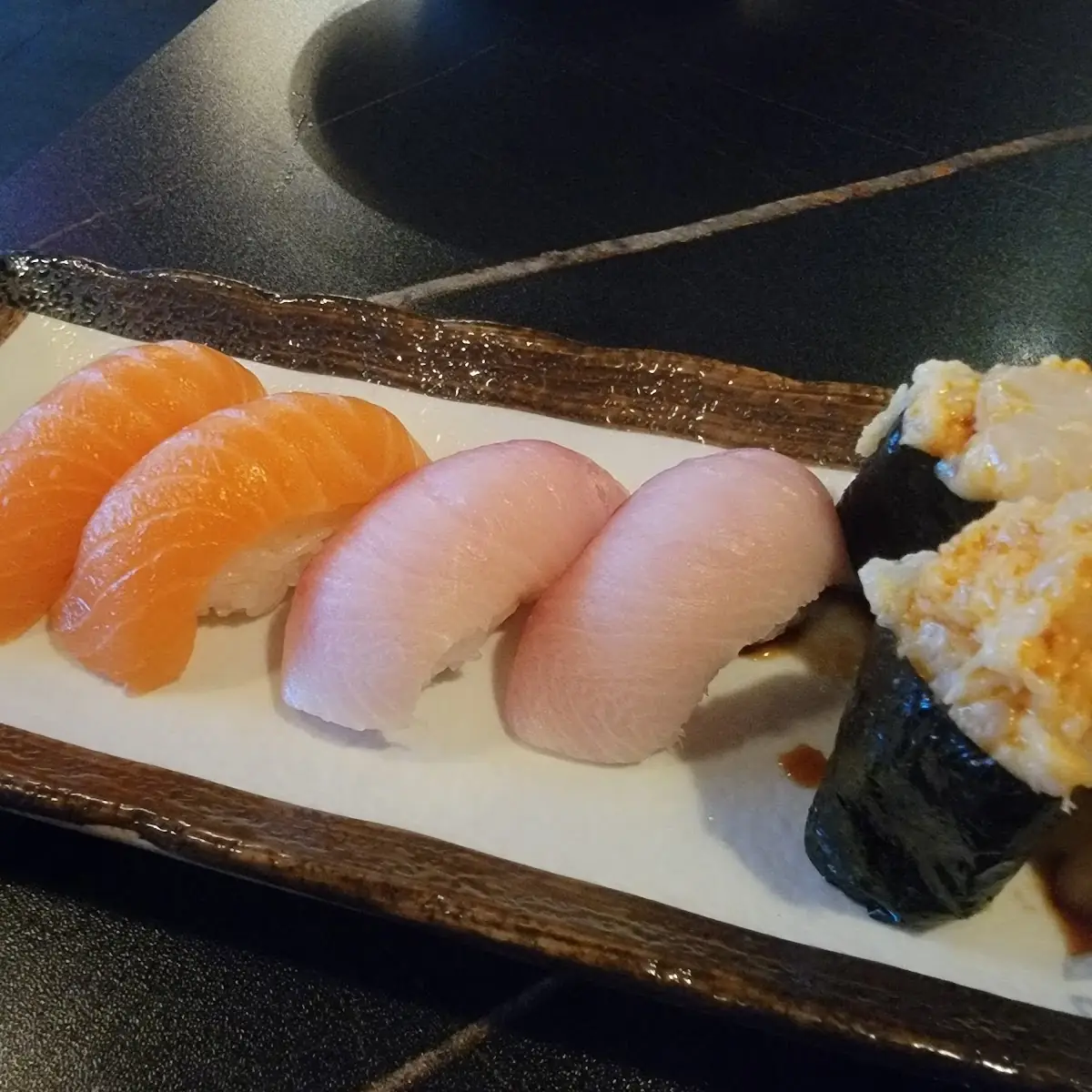 Eel and Tuna Nigiri Platter