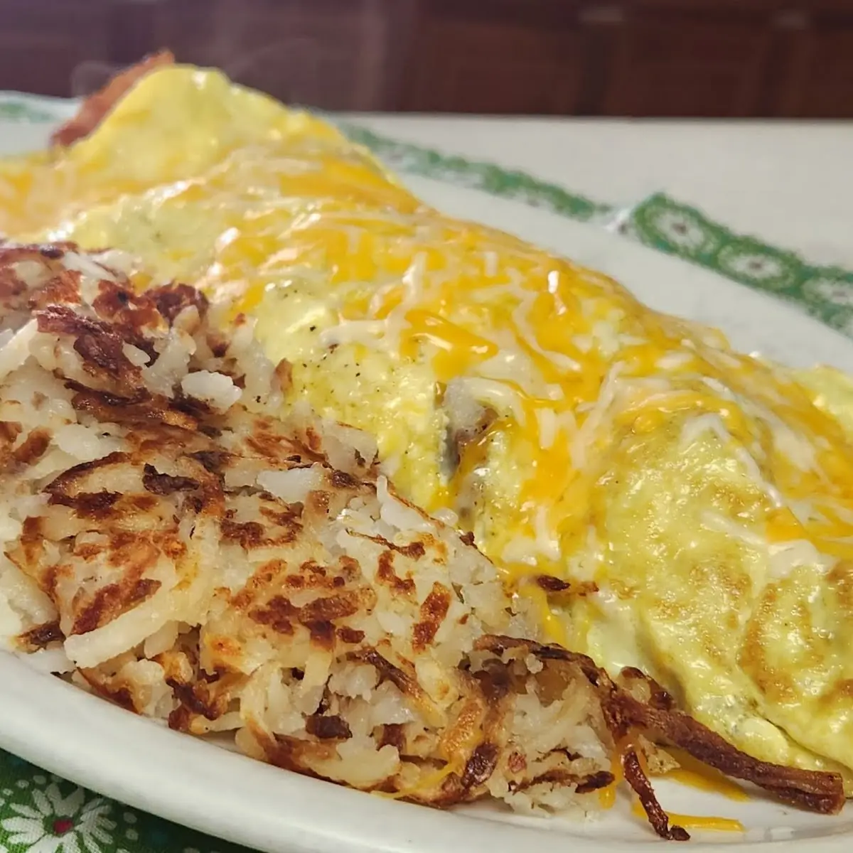 Omelet with Hash Browns