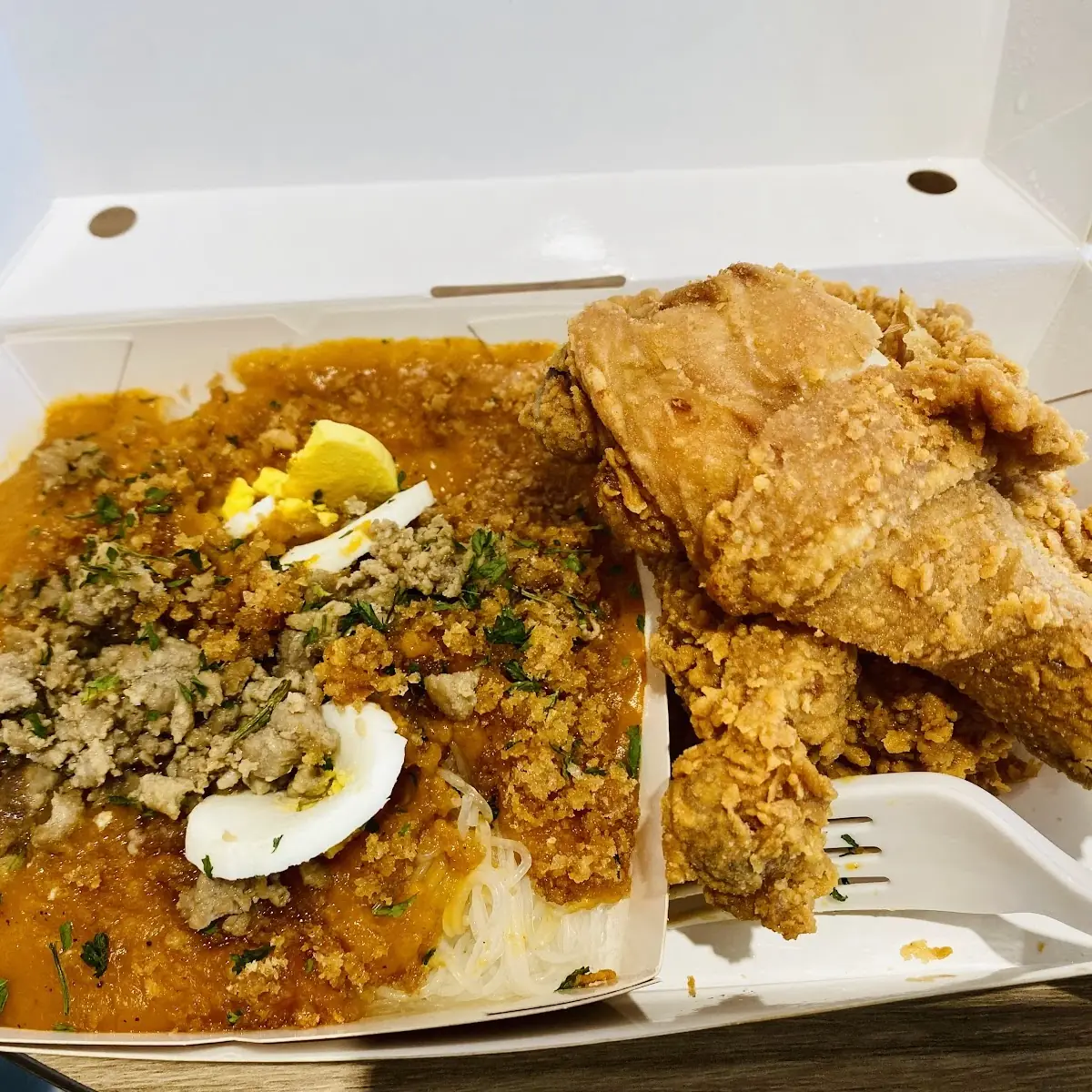 Fried Chicken & Palabok