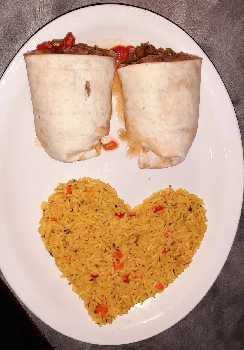 Philly Cheese Wrap AMD Rice Pilaf