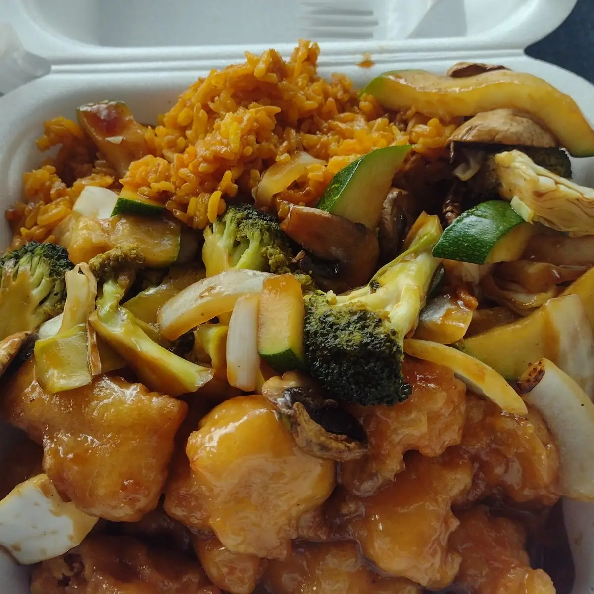 Honey Chicken with Rice
