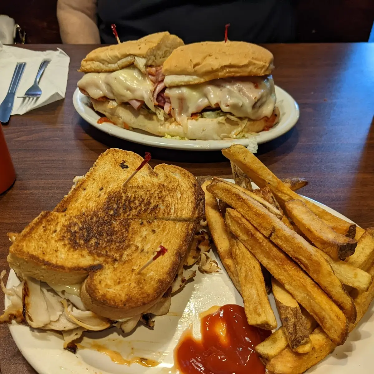 Turkey Ruben and Pizza Sub