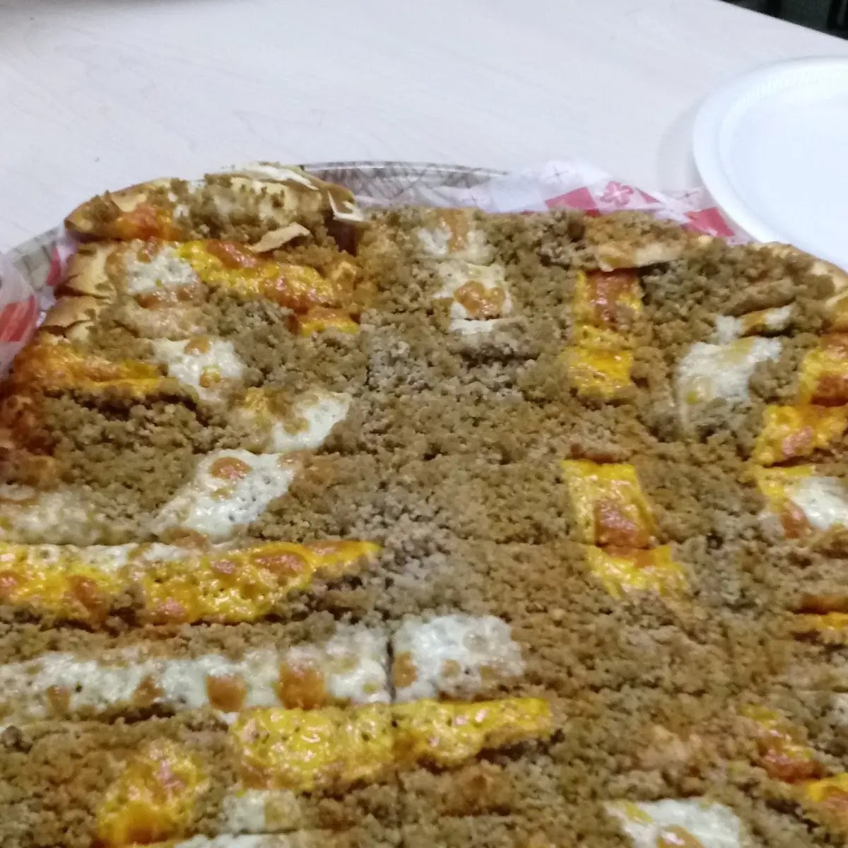 Sausage and Cheese Pizza