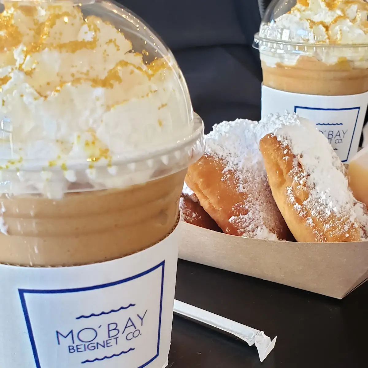Beinets and Irish Cream Frappe