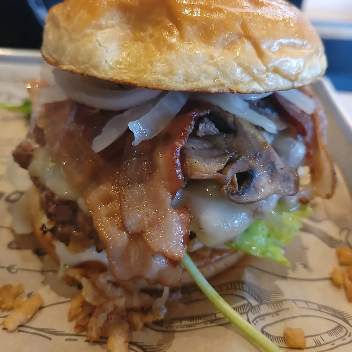 Swiss Mushroom Burger