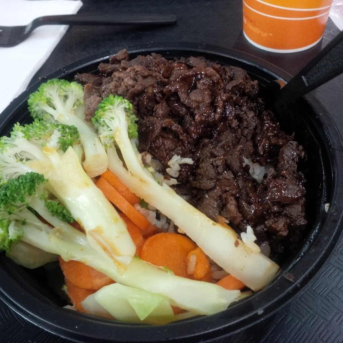 Steak and Vegetable Rice Bowl
