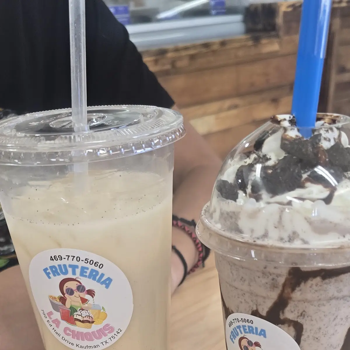 Oreo Shake and Horchata