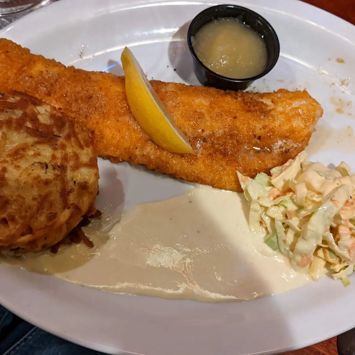 Spotted Cow Battered Fish Sarnie