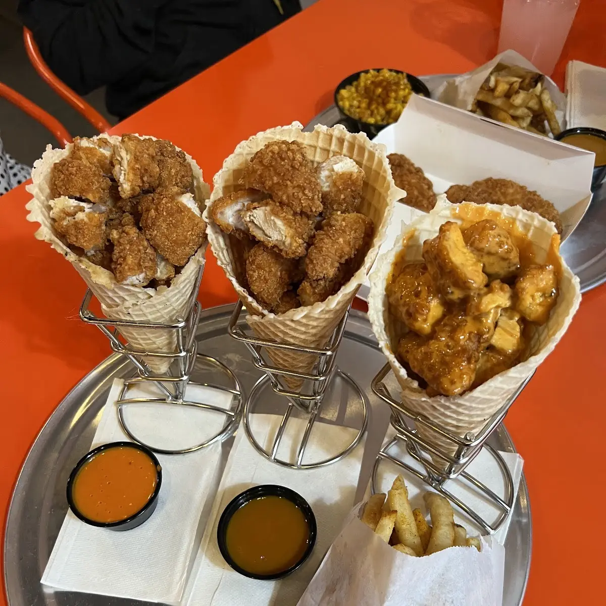 Chicken and Waffle Cone