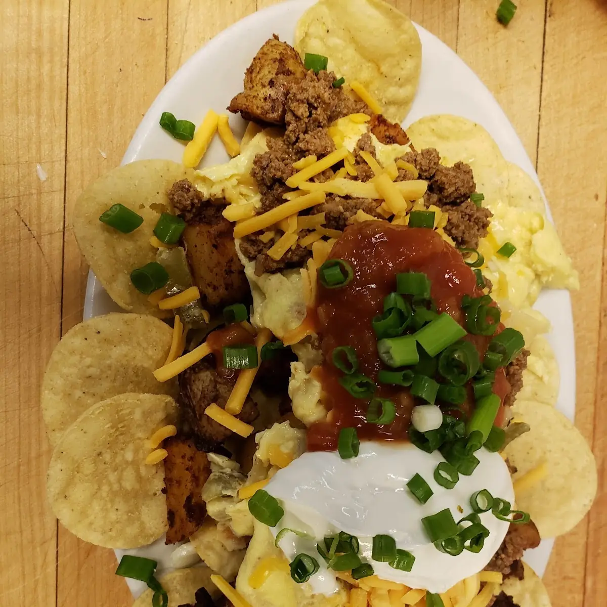 Breakfast Nachos Supreme