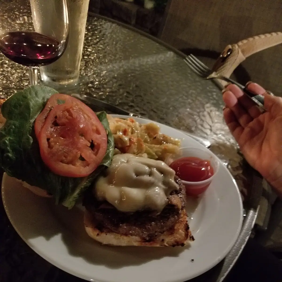 Mushroom Swiss Burger