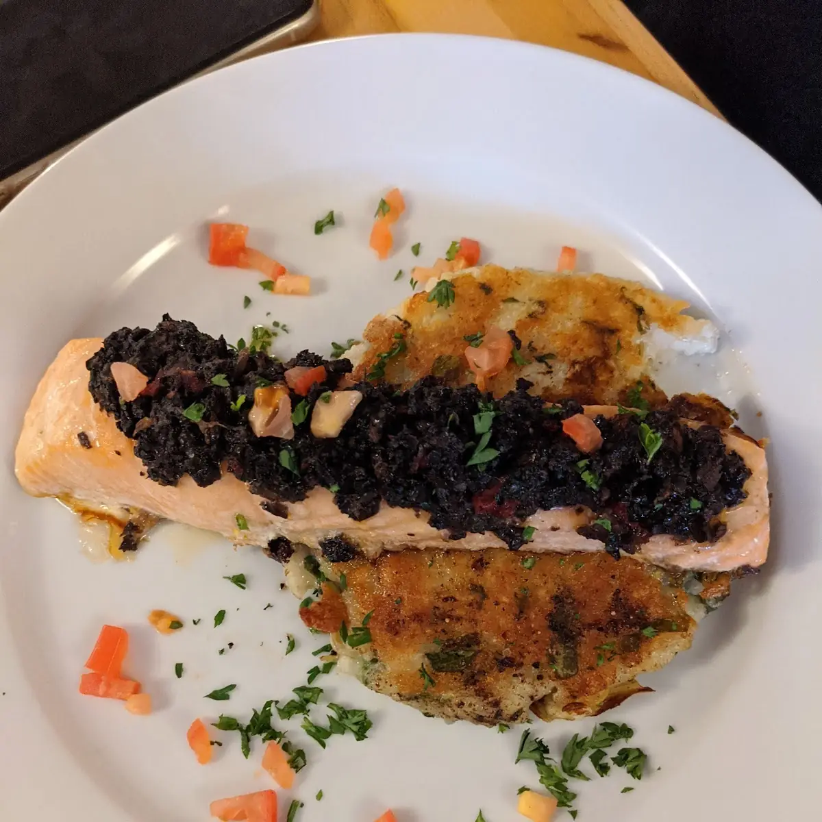 Portobello Mushroom Crusted Salmon