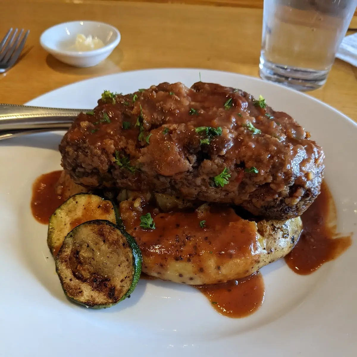 World Famous Meatloaf with Potatoes