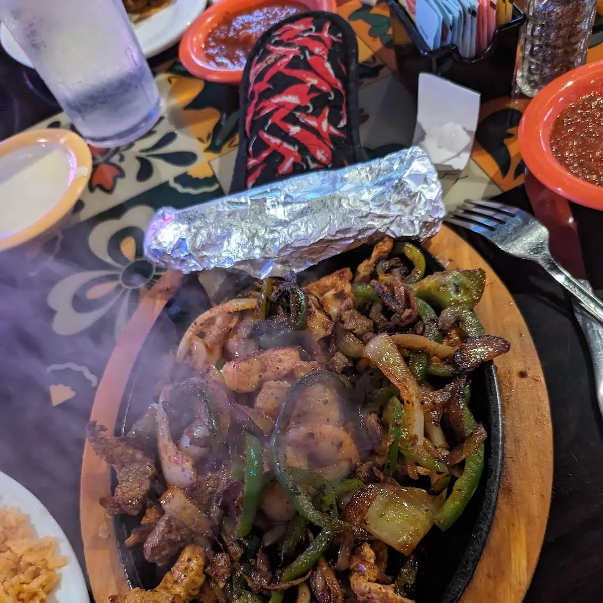 Fajitas Chicken Steak and Shrimp