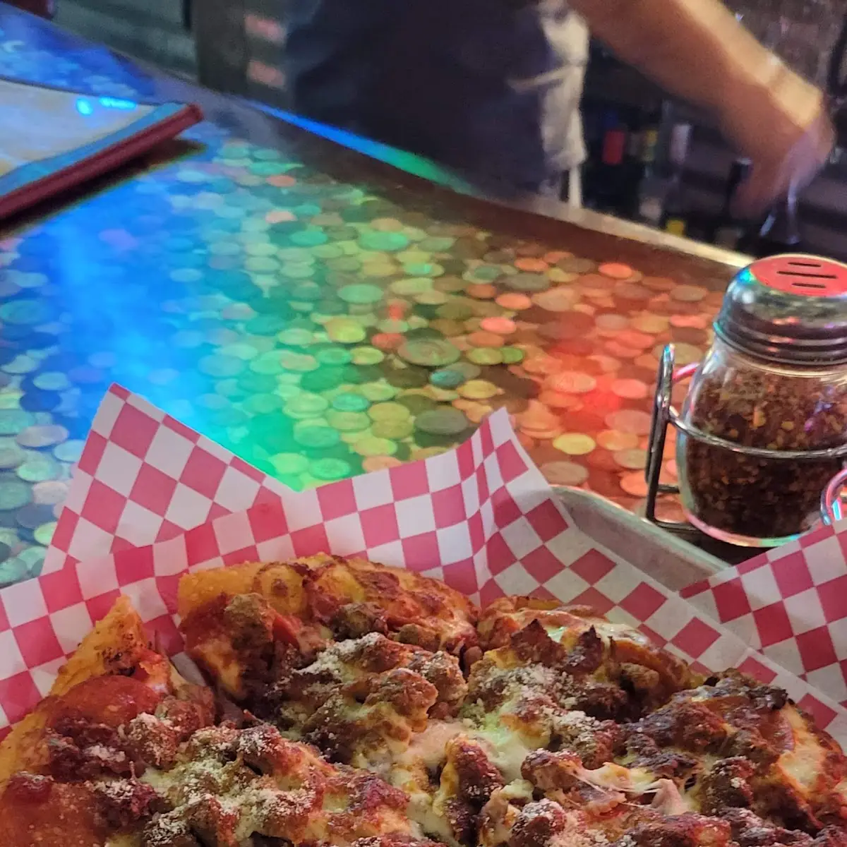 Three Meat Pizza