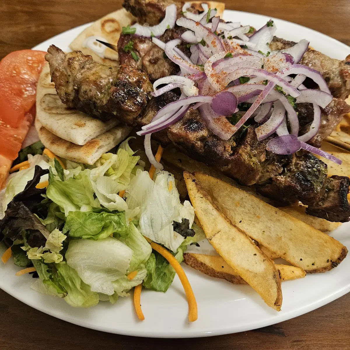 Chicken Souvlaki Platter
