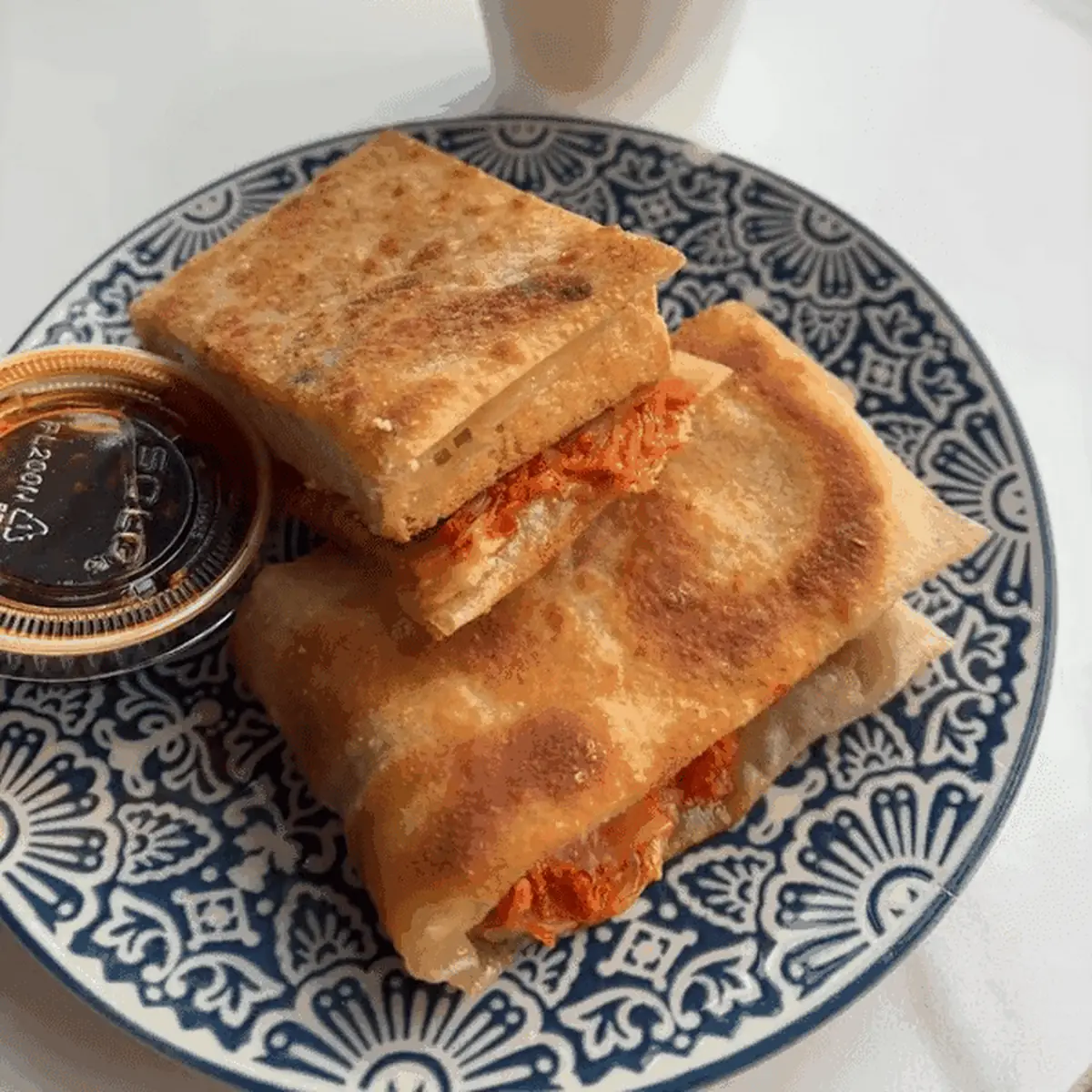 Kimchi Pancake with Dipping Sauce