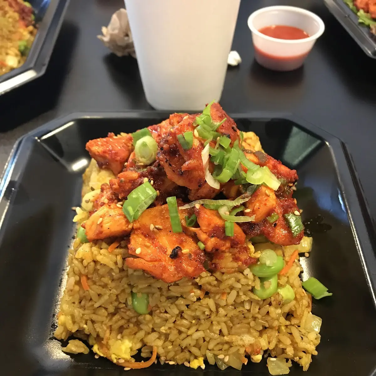 Curry Fried Rice with Spicy Chicken