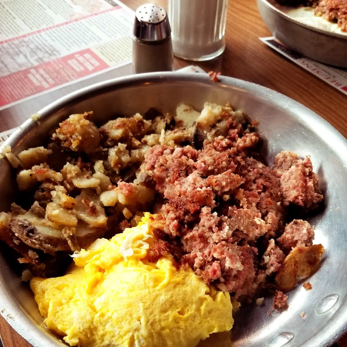 Homemade Corned Beef Hash & Eggs