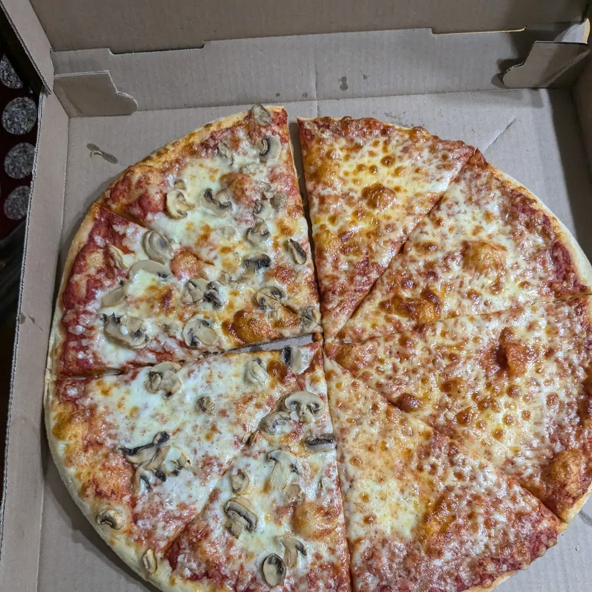 Half Mushroom Pizza