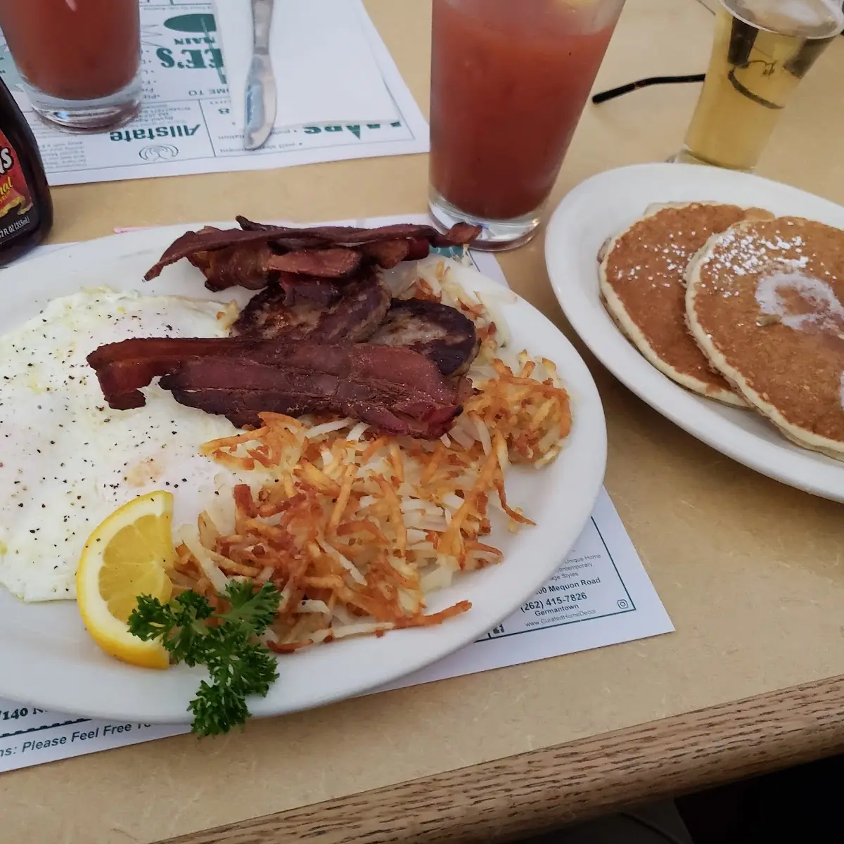 Eggs Hash Browns Bacon