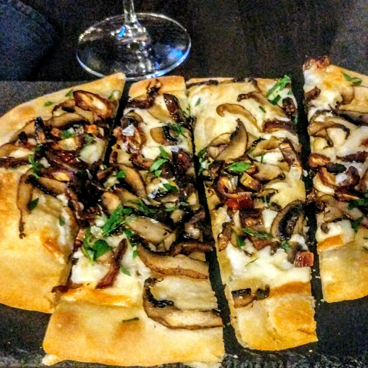 Mushroom Flatbread Pizza