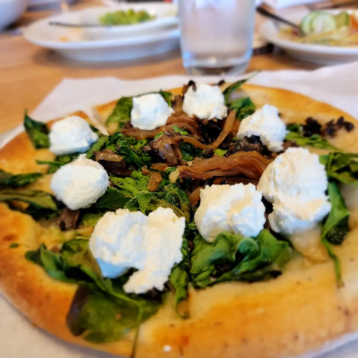 Spinach & Mushroom Pizza