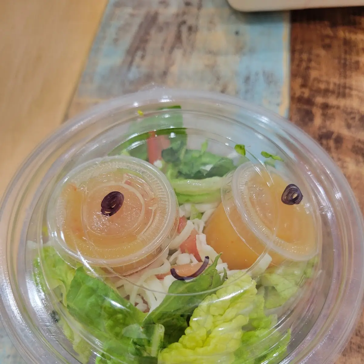 Side Salad and Italian Dressing