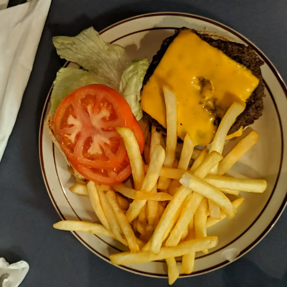 Double Cheeseburger and Fries