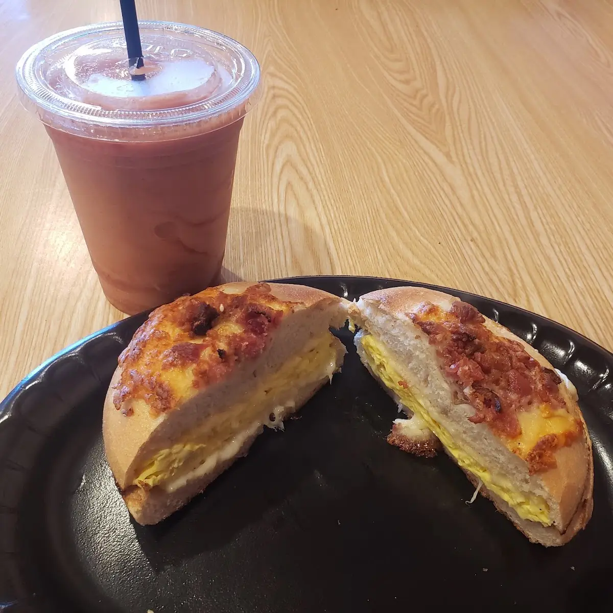 Boston Bacon & Cheddar Melt Bagel