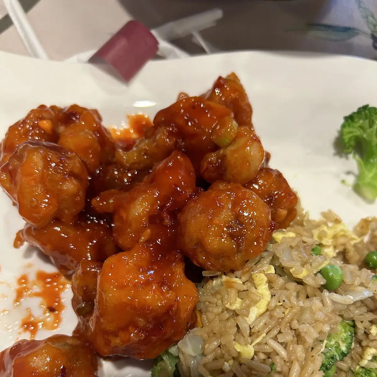 General TSO’S Chicken with Vegetable Fried Rice