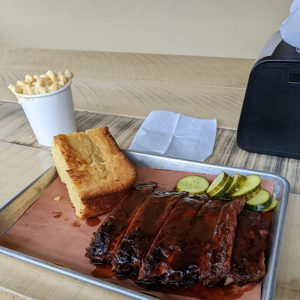 Half Rack of Ribs and Cornbread