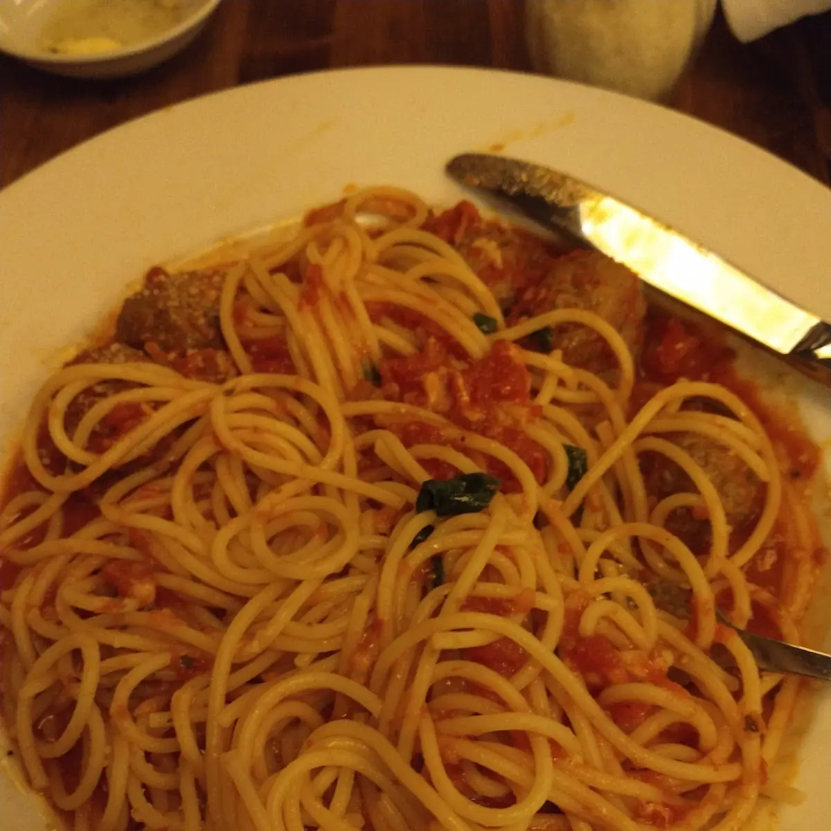 Spaghetti Bolognese with Meatballs