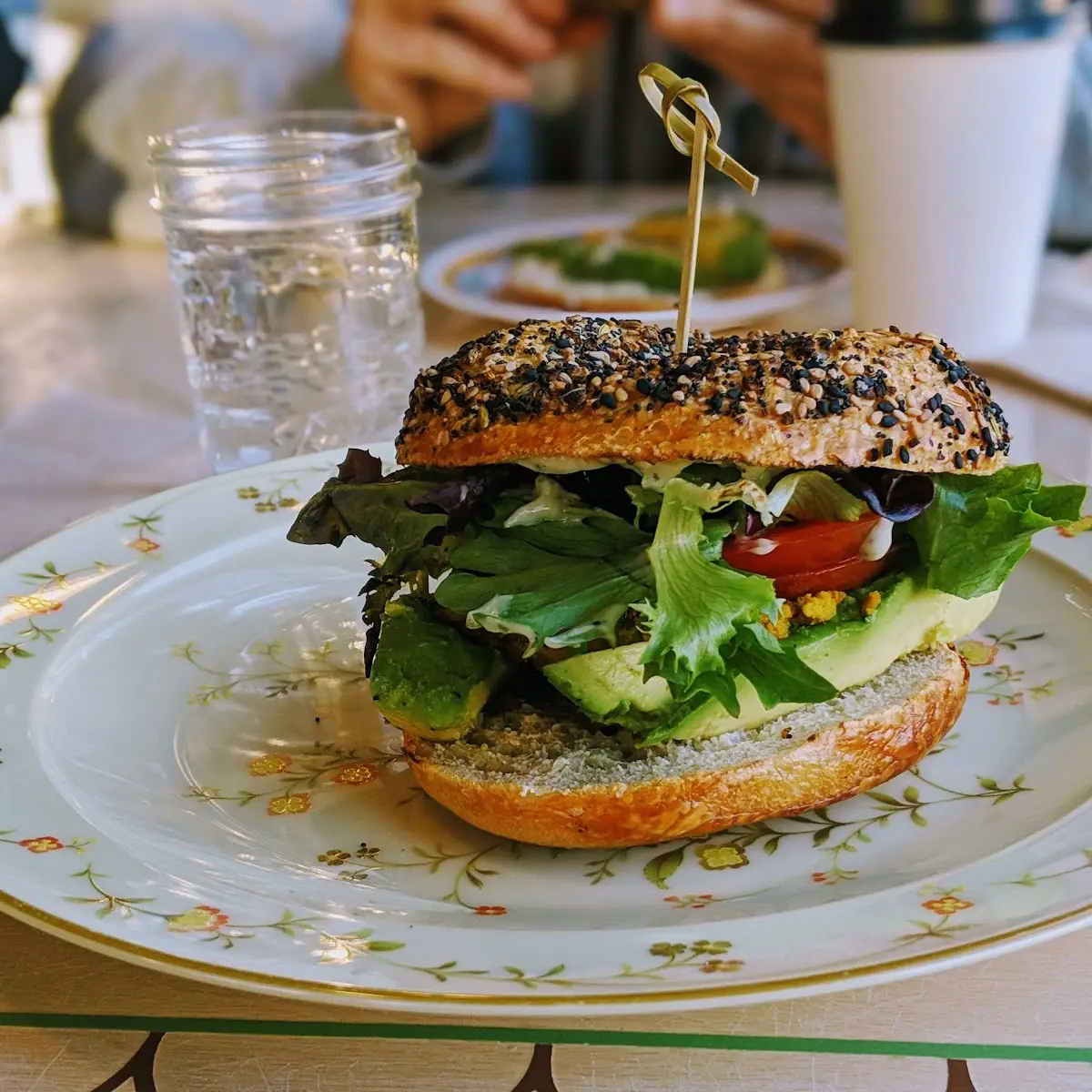 blt on Everything Bagel