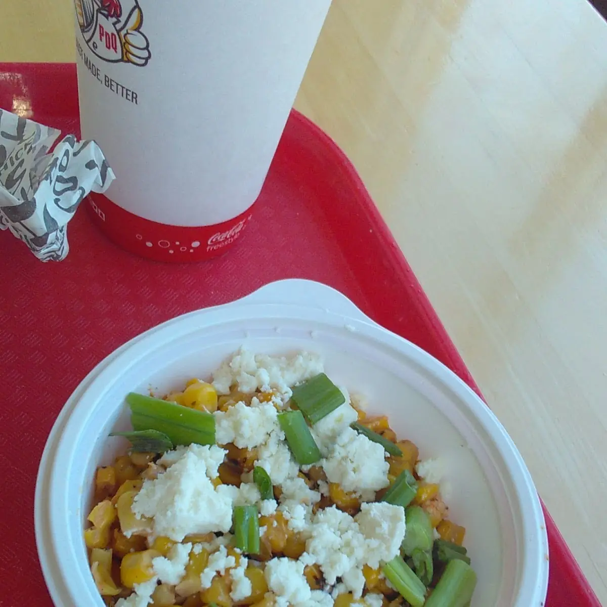 Fries with Goat Cheese Salad