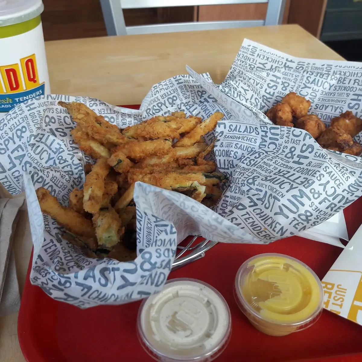 Zucchini Fries and Chicken Nuggets