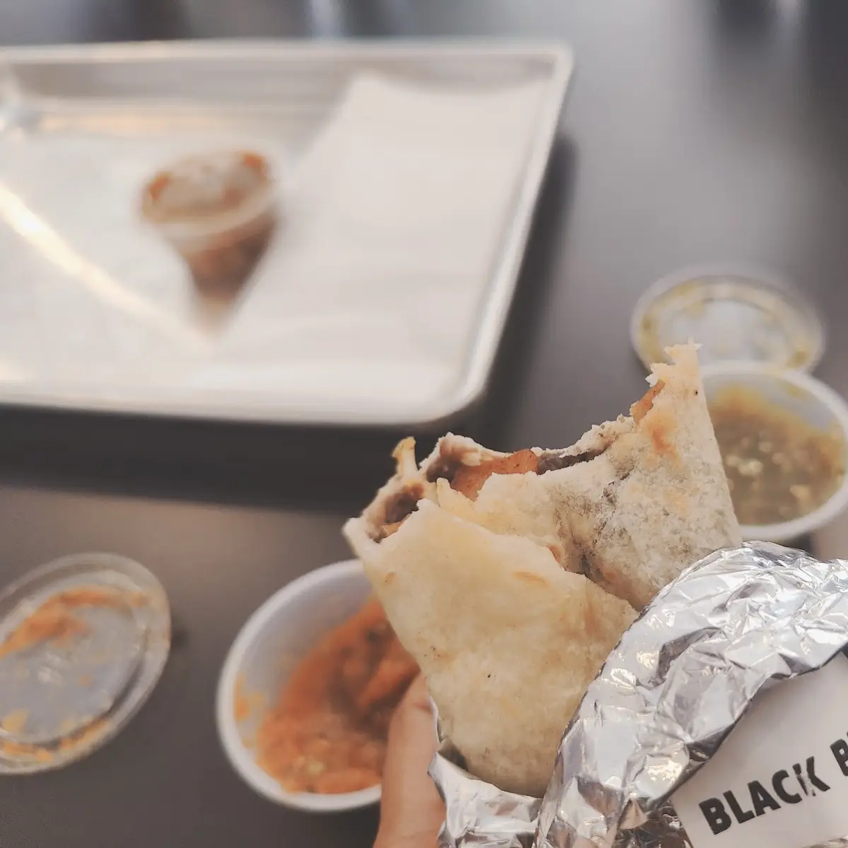 Black Bean Potato Pickled Onion