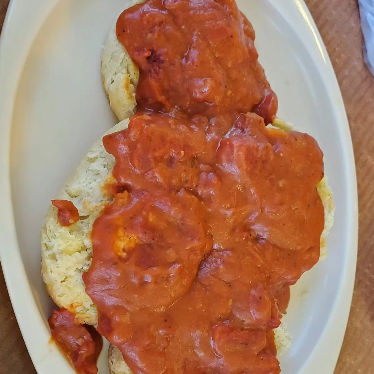 Marinara Sauce and Biscuits