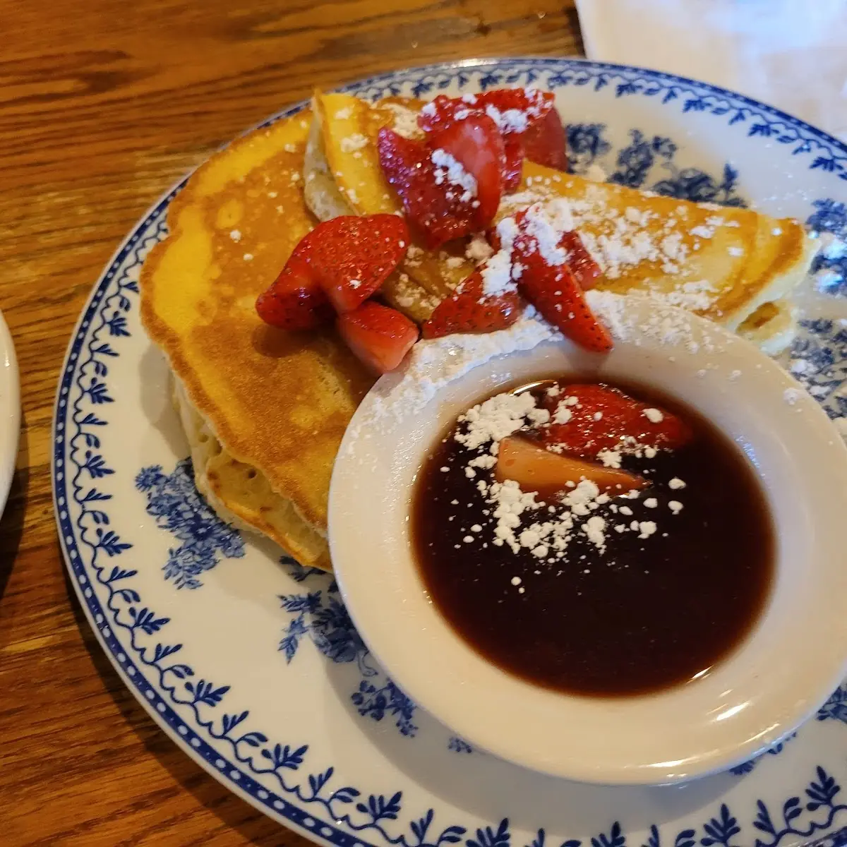 Strawberry Cheesecake Pancake Breakfast