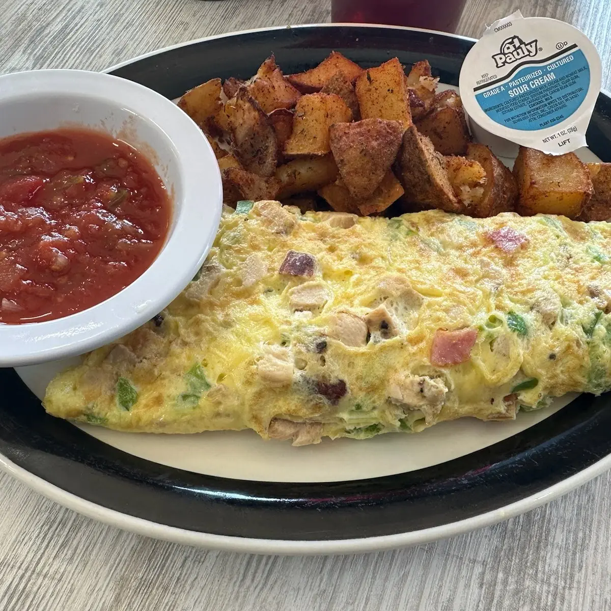Chicken Fajita Omelette
